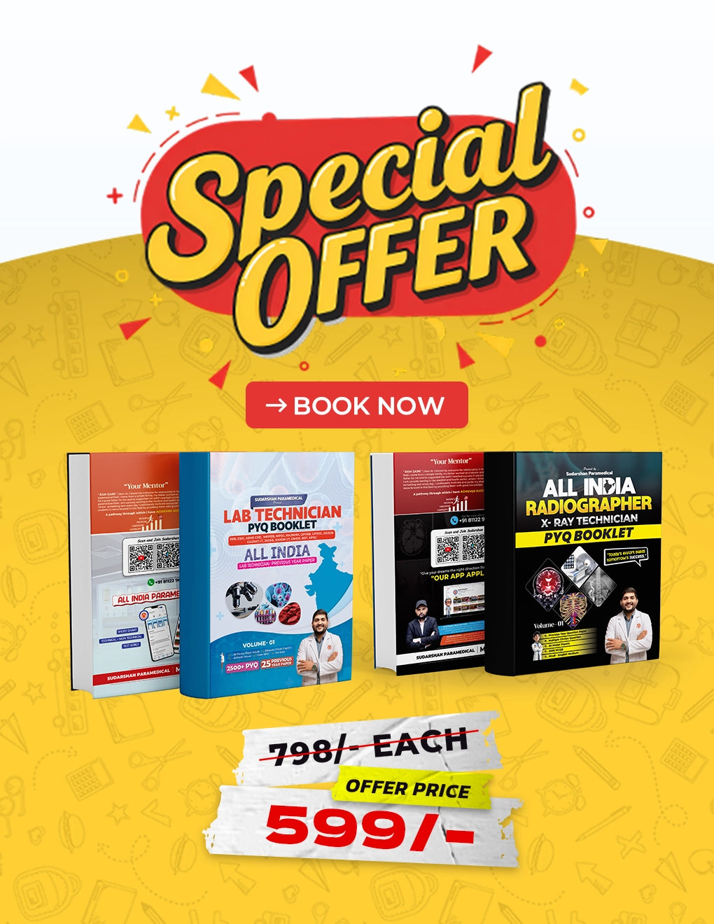 Lab Technician + Radiographer Book Combo